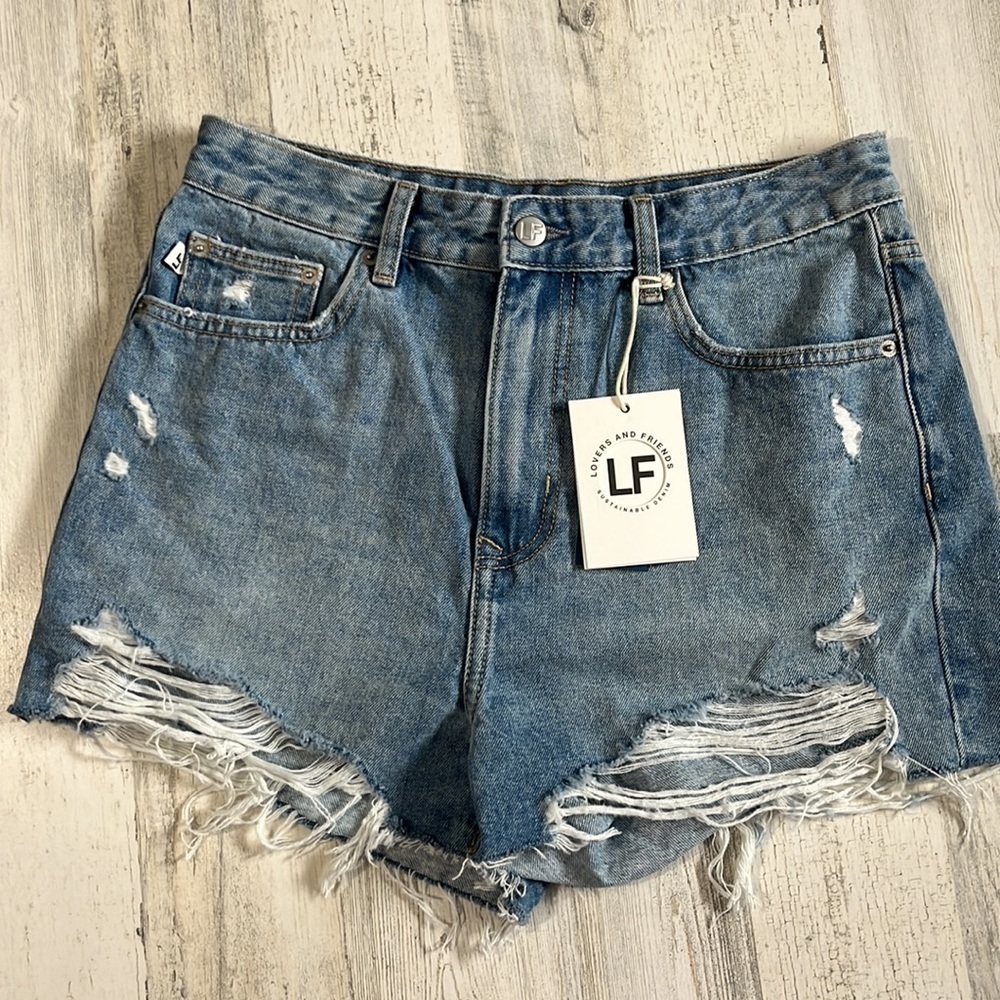 Lovers + Friends Peyton Jack High Rise Cut Off Shorts Size 29 NWT - Picture 4 of 15